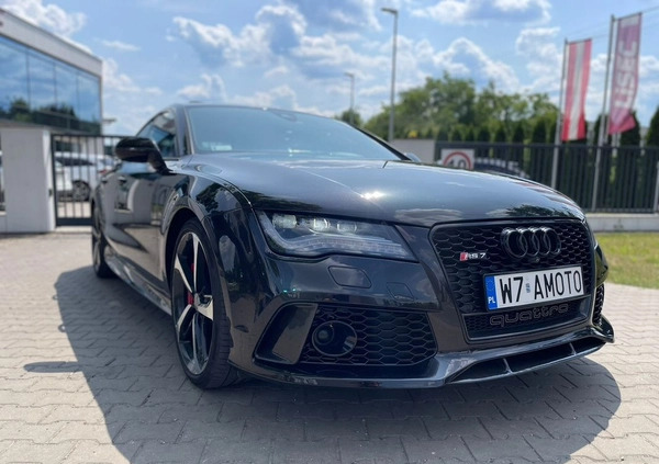 Audi RS7 cena 194000 przebieg: 69000, rok produkcji 2014 z Warszawa małe 277